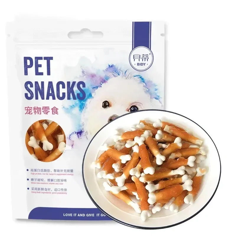 Pet Food Dog Snacks Teeth Cleaning Multi Flavor Biscuits Chicken Beef Calcium Milk High Protein Nutritional Supplement for Pets