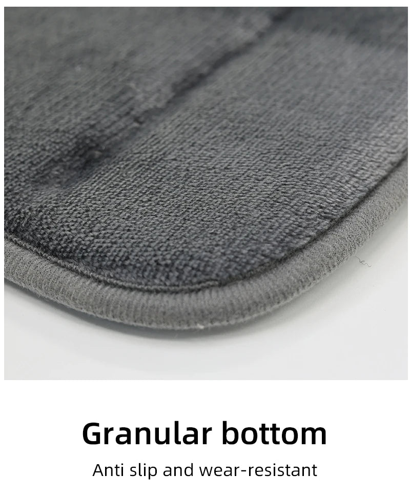Bathroom Coral Velvet Anti-skid Mat,Quick Water Absorption,Dry Machine Washing,Toilet Mat,SoftComfortable, Easy Mat Bathroom Use
