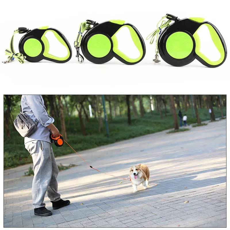 Automatic Retractable Dog Leash 3M/5M/8M Dog Chain Accessories Walking Running Reflective Traction Rope Belt Pets Puppy Supplies