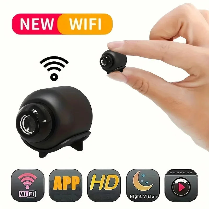 1080P HD Mini WiFi Camera Indoor Safety Security Surveillance Baby Monitor Night Vision Camcorder IP Cam Audio Video Recorder