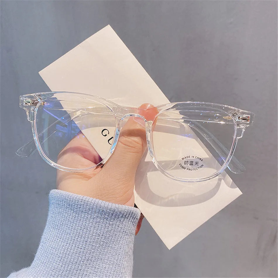 Classic Transparent Computer Glasses Frame Women Men Anti Blue Light Glasses Blocking Glasses Optical Glasses Lenses Oculos Male