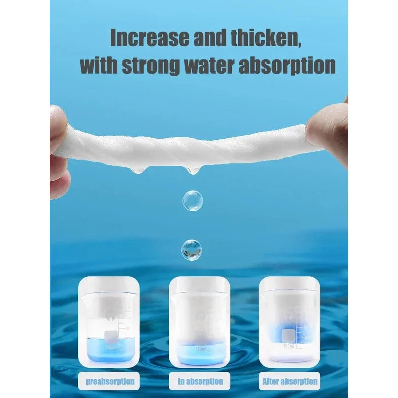 Reusable thickened face towel One pack of 50 pieces per pack Travel cleanser, wet and dry makeup remover, cotton soft fabric