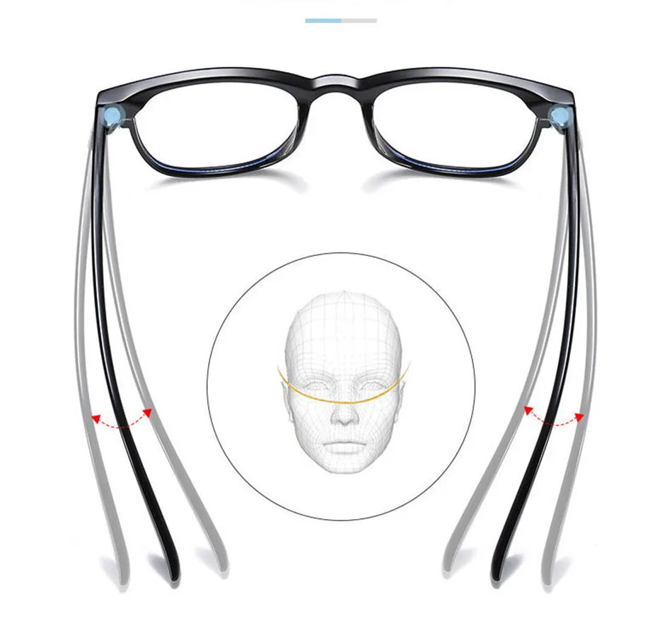 Classic Transparent Computer Glasses Frame Women Men Anti Blue Light Glasses Blocking Glasses Optical Glasses Lenses Oculos Male