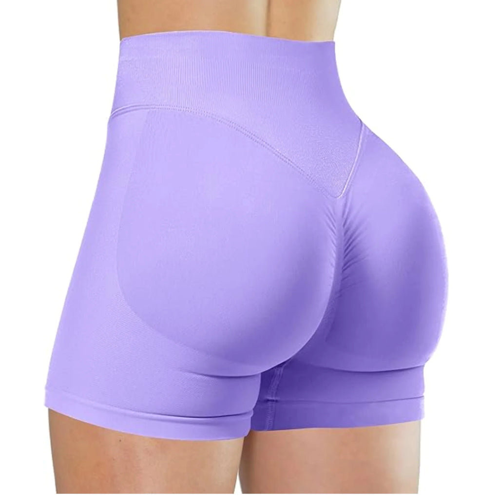 Summer High Waisted Yoga Shorts Fashionable and Sexy Running Fitness Pants Solid Color Yoga Leggings