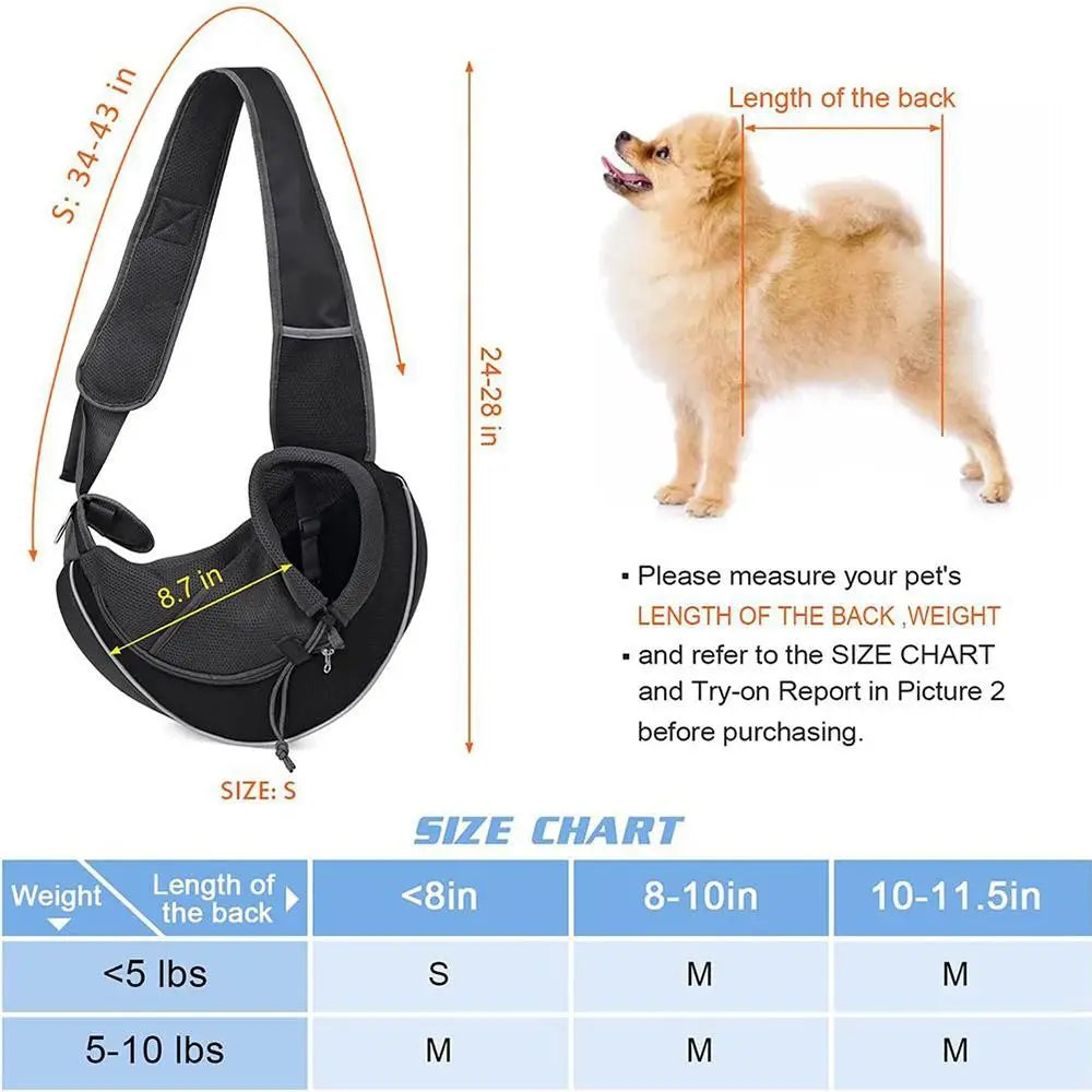 Travel Pets Products Shoulder Crossbody Bag Sling Carrier Bag Pet Strap Shoulder Bag Dog Cat Carrier Bag Pet Carrying Bag