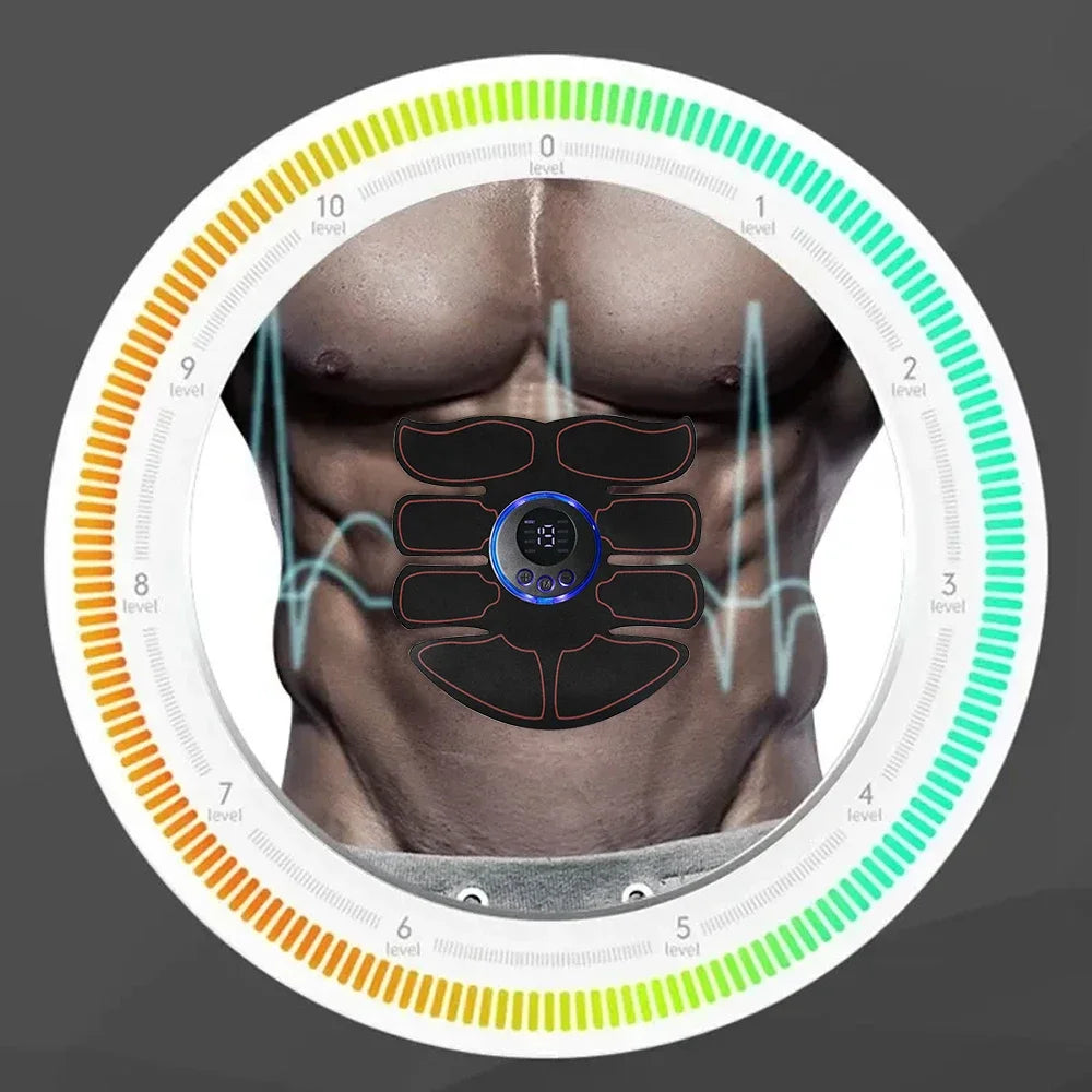 8 Modes EMS Wireless Muscle Stimulator Fitness Trainer ABS Abdominal Electric Weight Loss Body Slimming Massageador USB Charging