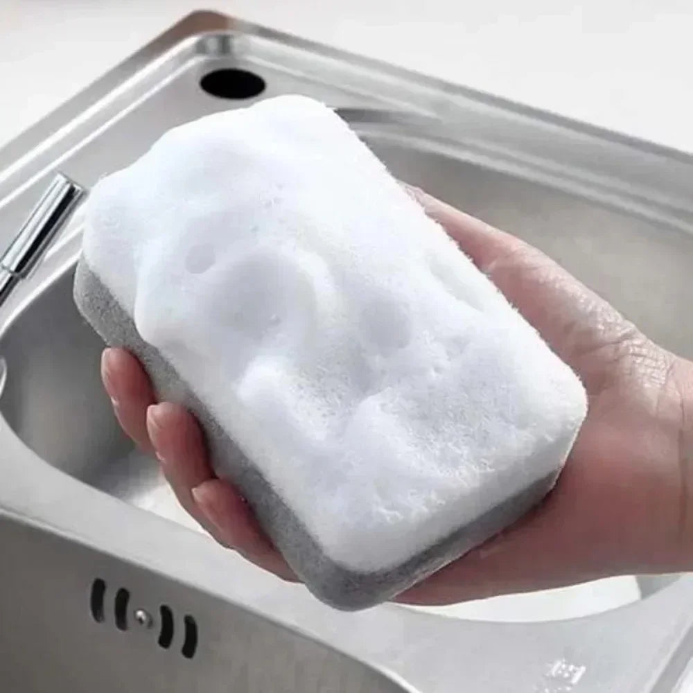 Magic Three Layers Cleaning Sponges Reusable Pan Pot Dishwashing Scouring Pads Household Kitchen Sponge Wipes Brush Clean Tools