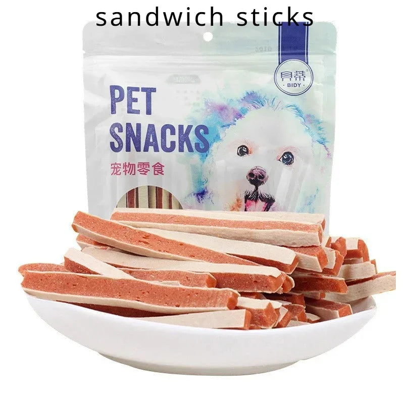 Pet Food Dog Snacks Teeth Cleaning Multi Flavor Biscuits Chicken Beef Calcium Milk High Protein Nutritional Supplement for Pets