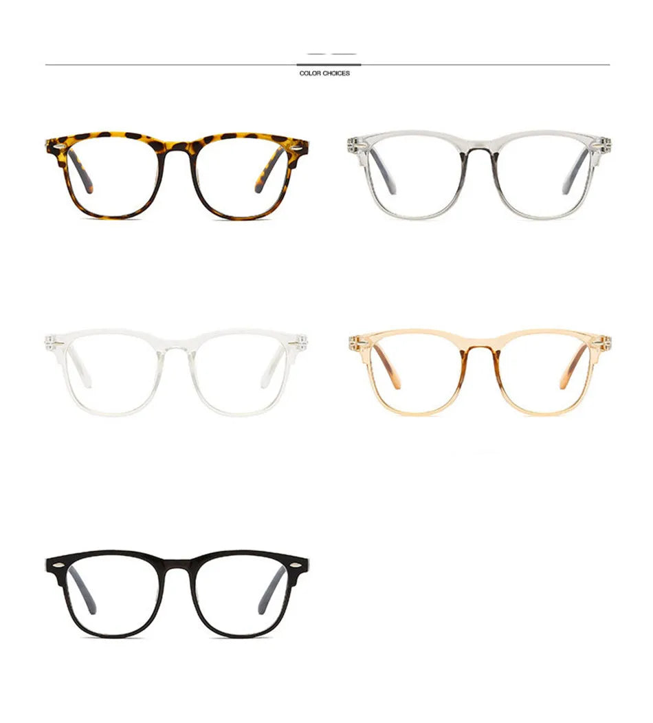 Classic Transparent Computer Glasses Frame Women Men Anti Blue Light Glasses Blocking Glasses Optical Glasses Lenses Oculos Male