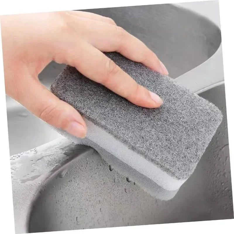 Magic Three Layers Cleaning Sponges Reusable Pan Pot Dishwashing Scouring Pads Household Kitchen Sponge Wipes Brush Clean Tools