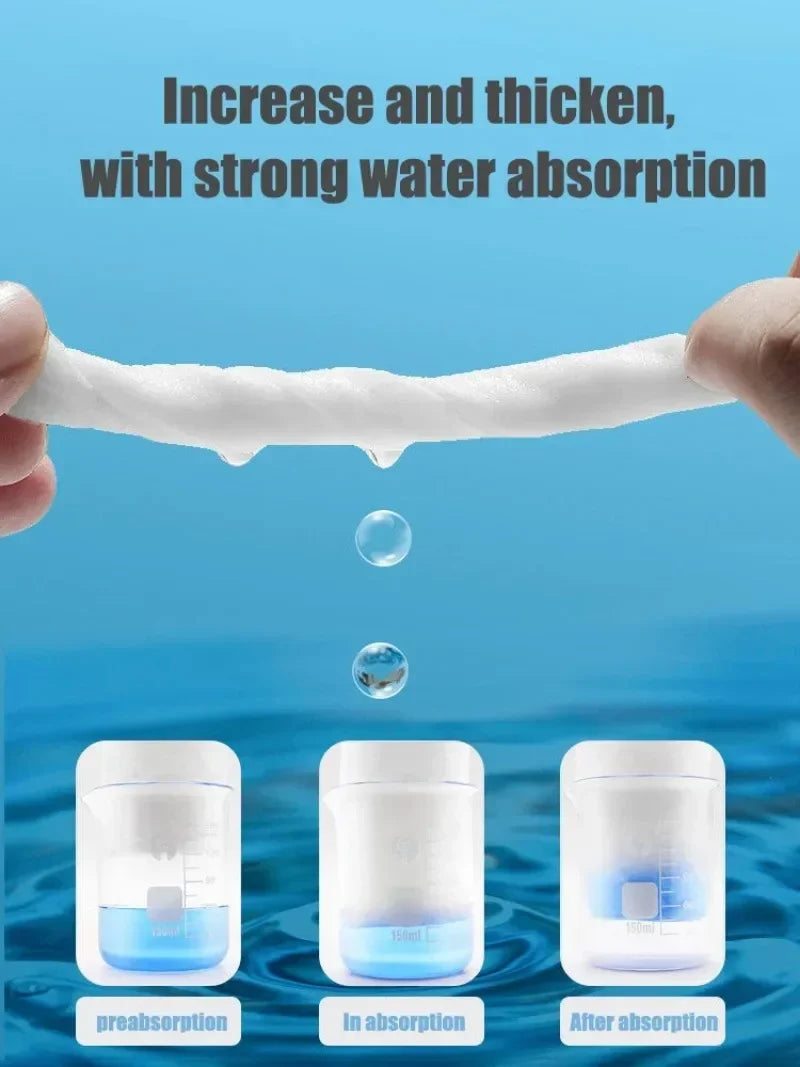 Reusable thickened face towel One pack of 50 pieces per pack Travel cleanser, wet and dry makeup remover, cotton soft fabric