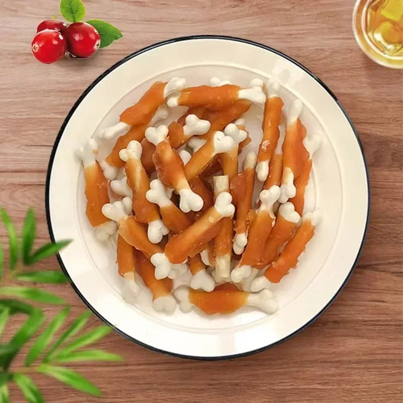 Pet Food Dog Snacks Teeth Cleaning Multi Flavor Biscuits Chicken Beef Calcium Milk High Protein Nutritional Supplement for Pets