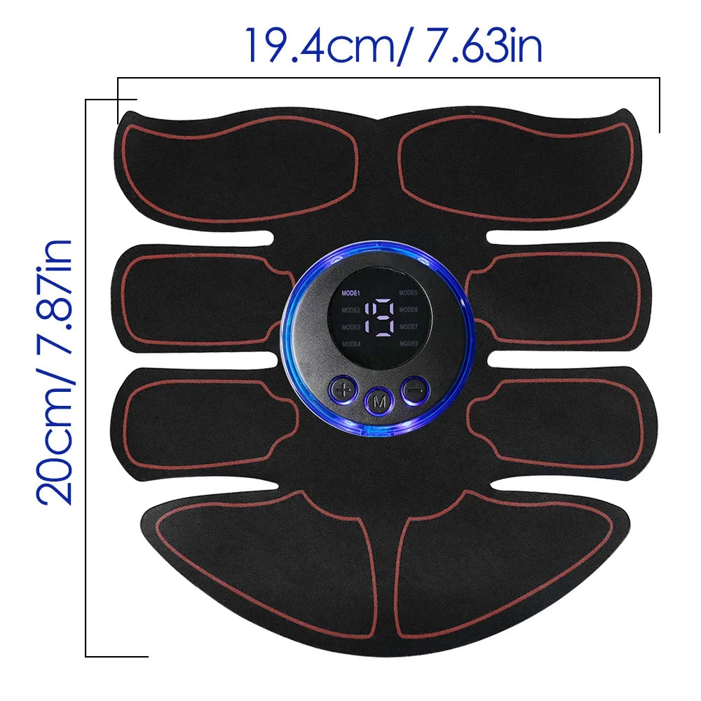 8 Modes EMS Wireless Muscle Stimulator Fitness Trainer ABS Abdominal Electric Weight Loss Body Slimming Massageador USB Charging