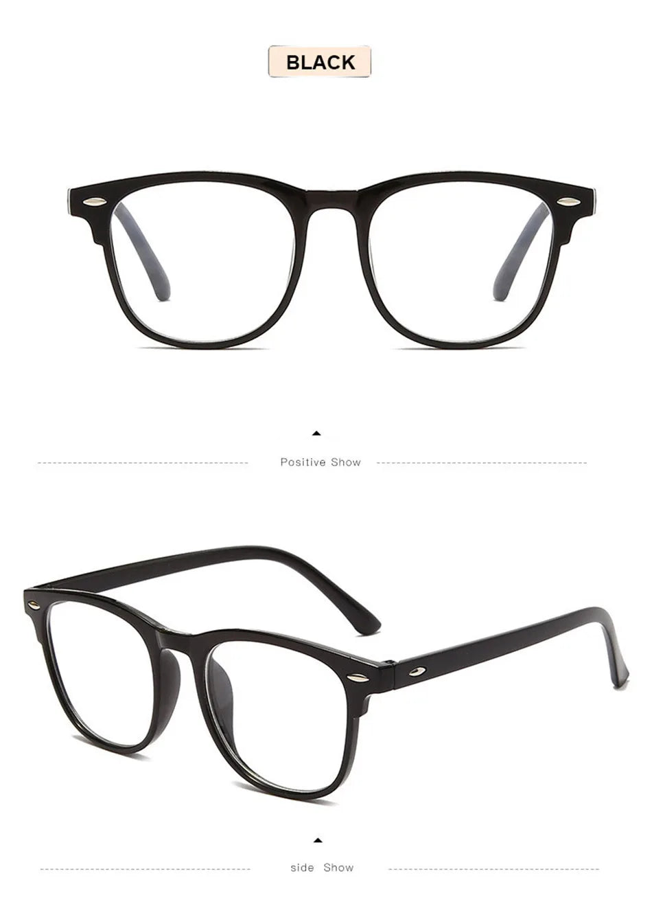 Classic Transparent Computer Glasses Frame Women Men Anti Blue Light Glasses Blocking Glasses Optical Glasses Lenses Oculos Male